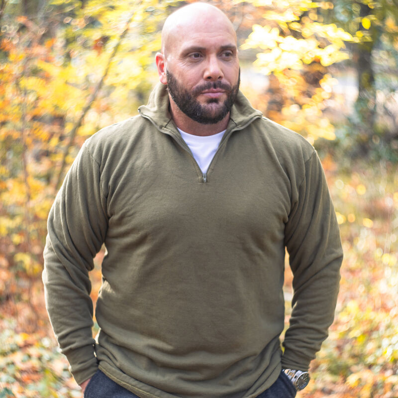 British Army 1/4 Zip Thermal Shirt | OD, , large image number 1